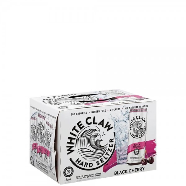 White Claw Hard Seltzer Can Black Cherry